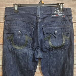 True Religion Men's 34x32 Section Billy Row Seat 34 Blue Jeans